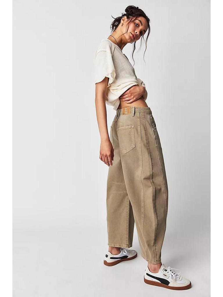 European and American Women's Low-Waist Loose Wide-Leg Denim Pants