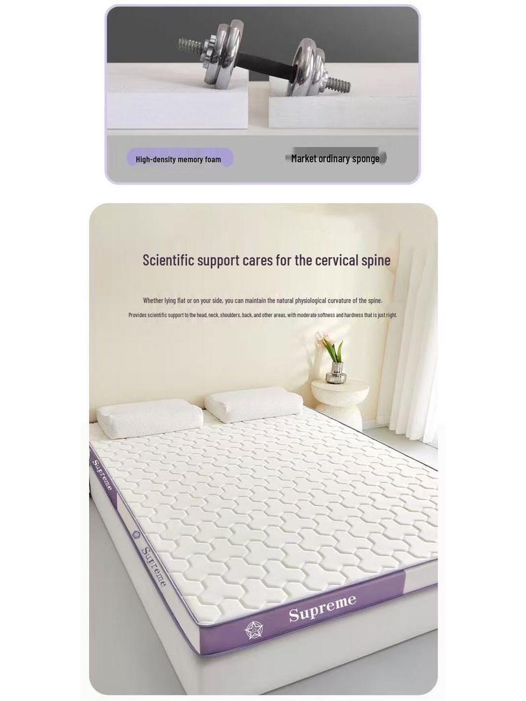 Latex Memory Foam Matratze Weiche Auflage für Studentenwohnheime - Faltbar, Einzelgröße