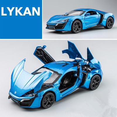 1:32 Lykan Hypersport Alloy Sport Car Model Diecast & Toy Metal Vehicles Supercar Model Simulation Collection Childrens Toy Gift