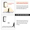 LED Wall Light with Motion Sensor AC85-265V IP65 Waterproof Exterior Lamp for Porch Balcony Garden Courtyard Stair Lighting