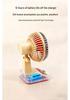 Retro USB Charging Mini Desktop Fan: Three-Speed, Strong Wind, Quiet Operation, Long Battery Life