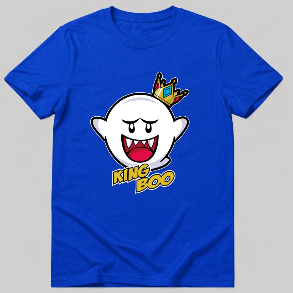 Boo King TShirt Cartoon Crown Character Graphic Tee Unisex