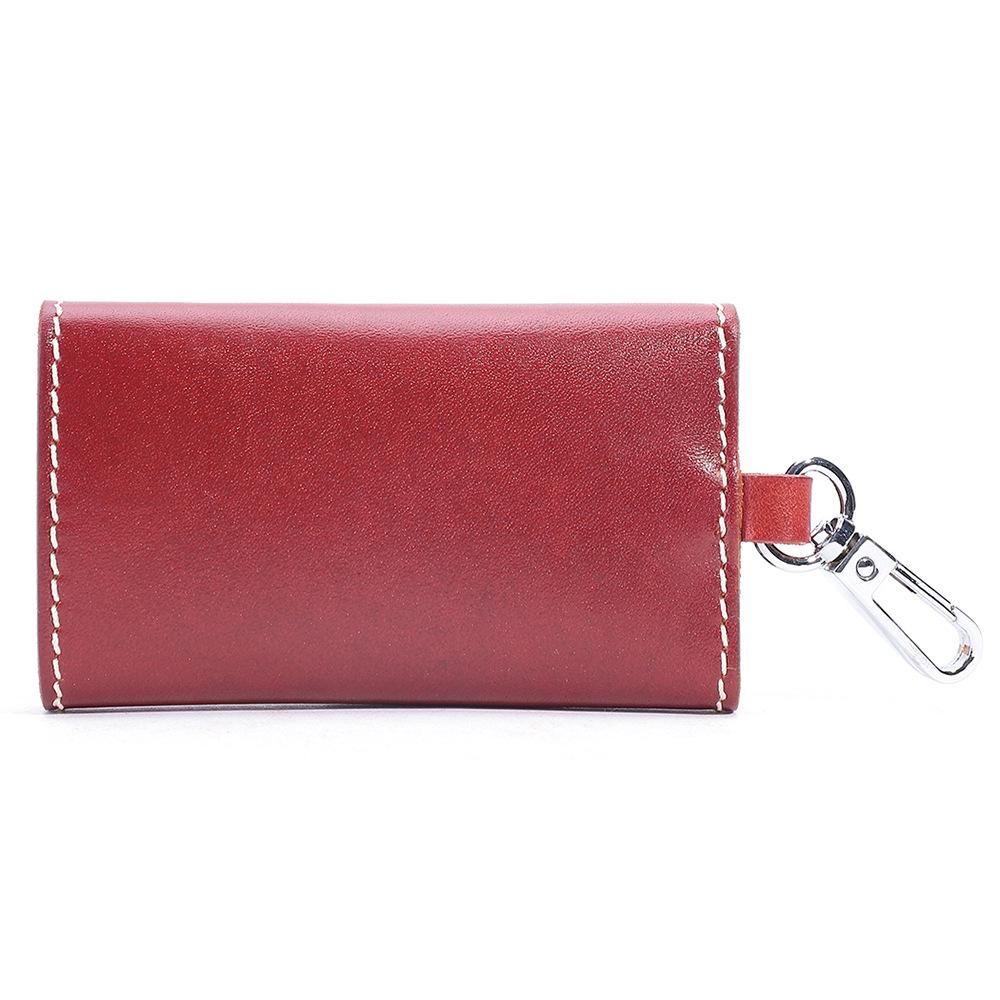 JOGUJOS Genuine Leather Key & Card Holder - Large Capacity Waist-Mounted Pouch for Business Commute & Car Keys