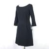 Made in Japan NATURAL BEAUTY BASIC Round Neck Dress Knee-Length S Women Black(USED)