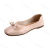 Fashion Elegant Bow Designed Square Head Casual Mary Jane Flats for Women New Autumn 2025 Shallow Mouth Comfortable Slip on Single Shoes