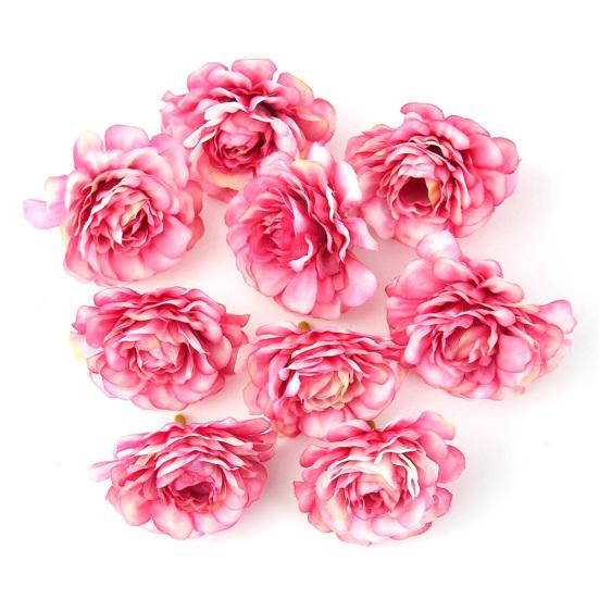 10Pcs Multi-layer Artificial Simulation Flower Heads Wedding Party Home Decor