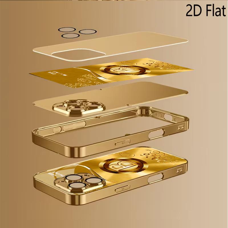 2026 Print Patterned Tempered Glass Design for iPhone16 17 Pro Max 15 14 13 12 11 ProMax Phone Case Camera Cover Shockproof