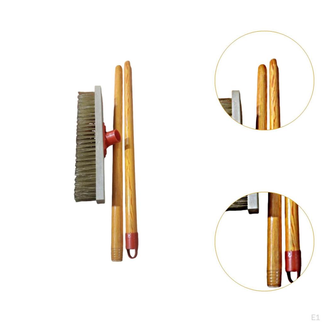 Floor Scrub Brush Remover Outdoor Broom Metal Scrubber for Garage Rough Surface Garden