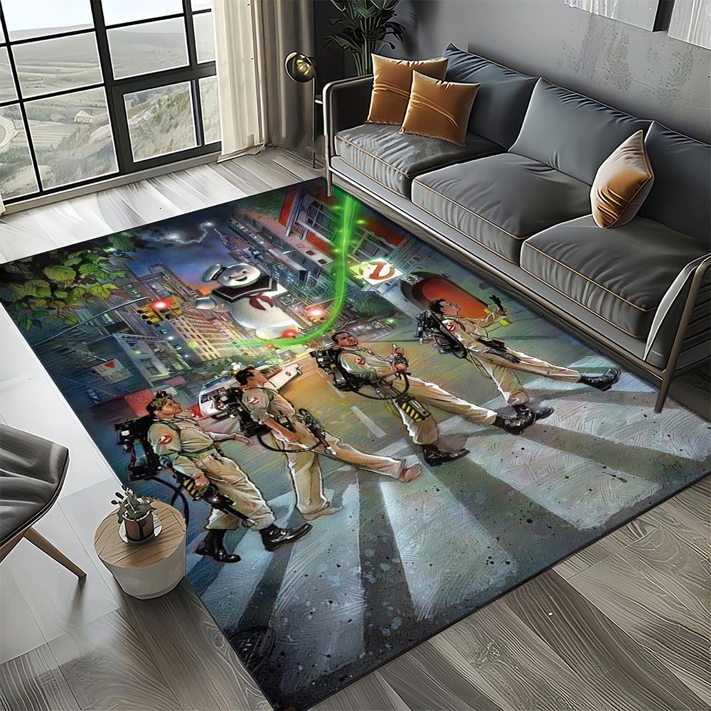 27 Style New G-Ghostbusters Horror Movie Cartoon Carpet Rug for Living Room Bedroom Home Sofa Decoration,Non-slip Floor Mat