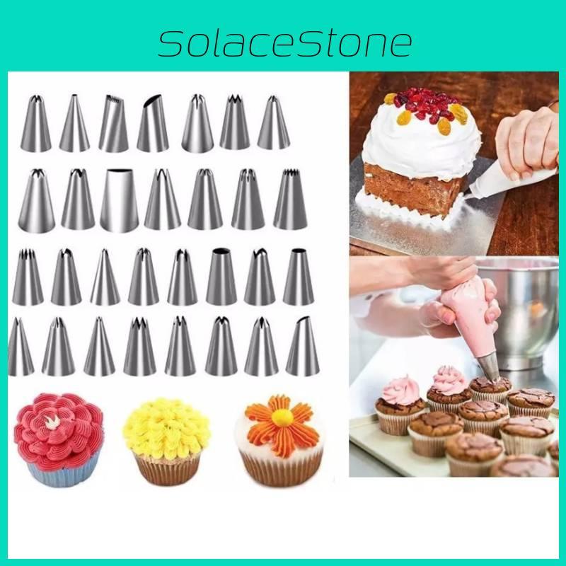 Nozzle Tips Piping Cake Cream Baking Tool Set Plastic Bag Storage Case Coupler