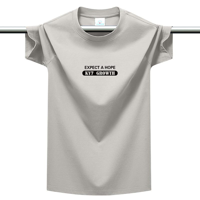 220g Heavyweight Cotton Men's T-shirt Many Bright Colors Plus Size M-6XL Vibrant Summer Loose Casual Tee