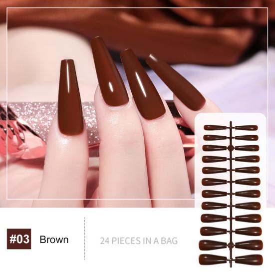 Detachable FALSE Color Eco-friendly Nails Exquisite Solid