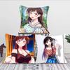 Mizuhara Chizuru Anime RentAGirlfriend Pillow Case Fashion Square Pillowcase Bedroom Sofa Room Ins Decoration Leisure