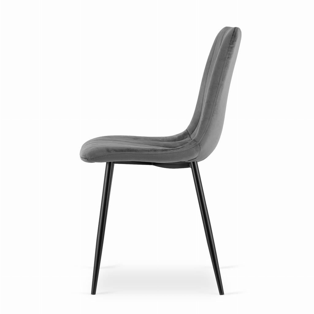 LAVA chair - dark gray velvet x 1