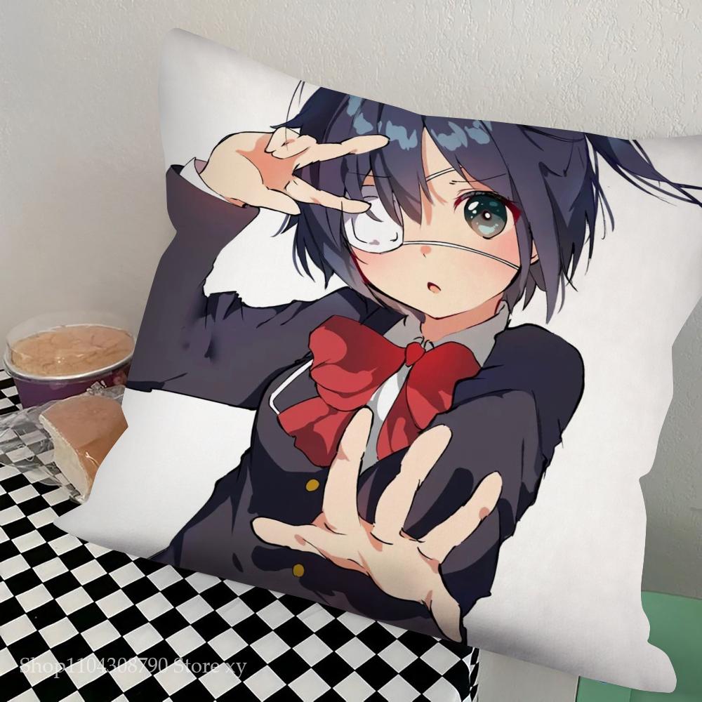 Takanashi Rikka Animation Take On Me Pillow Case Square Pillow Bedroom Sofa Leisure Comfort Cushion Living Room Home Decoration