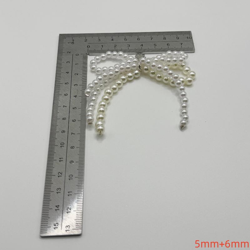 Korean Pearl Bow Shoe Buckle: Versatile Pearl String Shoe Accessory for Sneakers