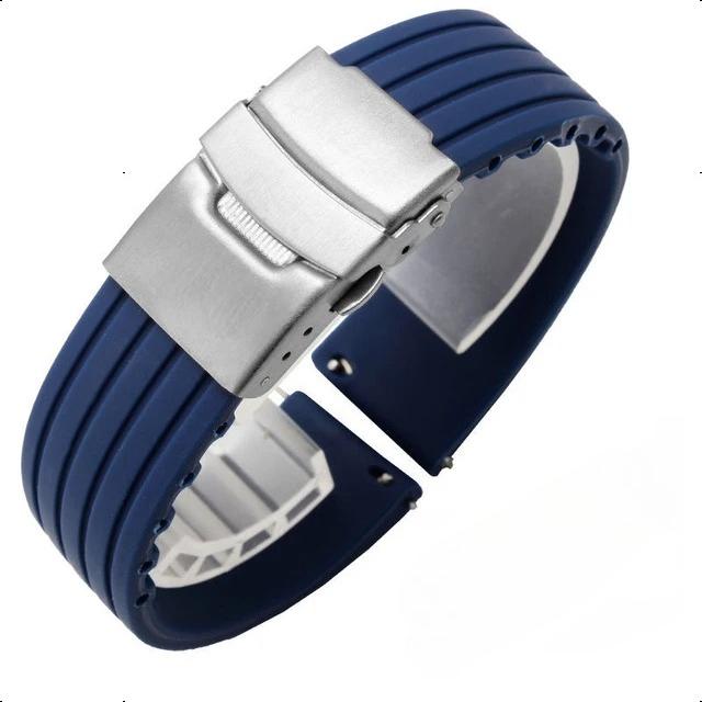 Silicone Watch Band Quick Release Rubber Watch Strap 18mm 20mm 22mm 24mm Wrist Strap Watches Accessories Replacement Watchband