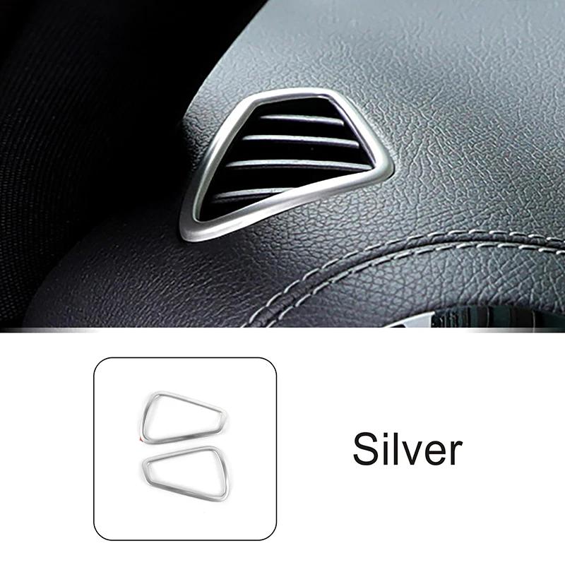 Car Stainless Steel Dashboard Air Condition Outlet Frame Decoration Trim Stickers For Mercedes Benz A Class W177 A180 -