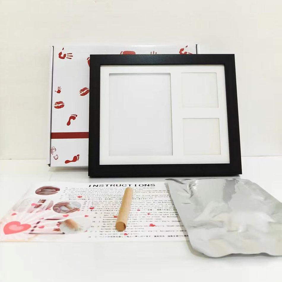 Minimalist Baby Hand & Footprint Photo Frame with Inkpad