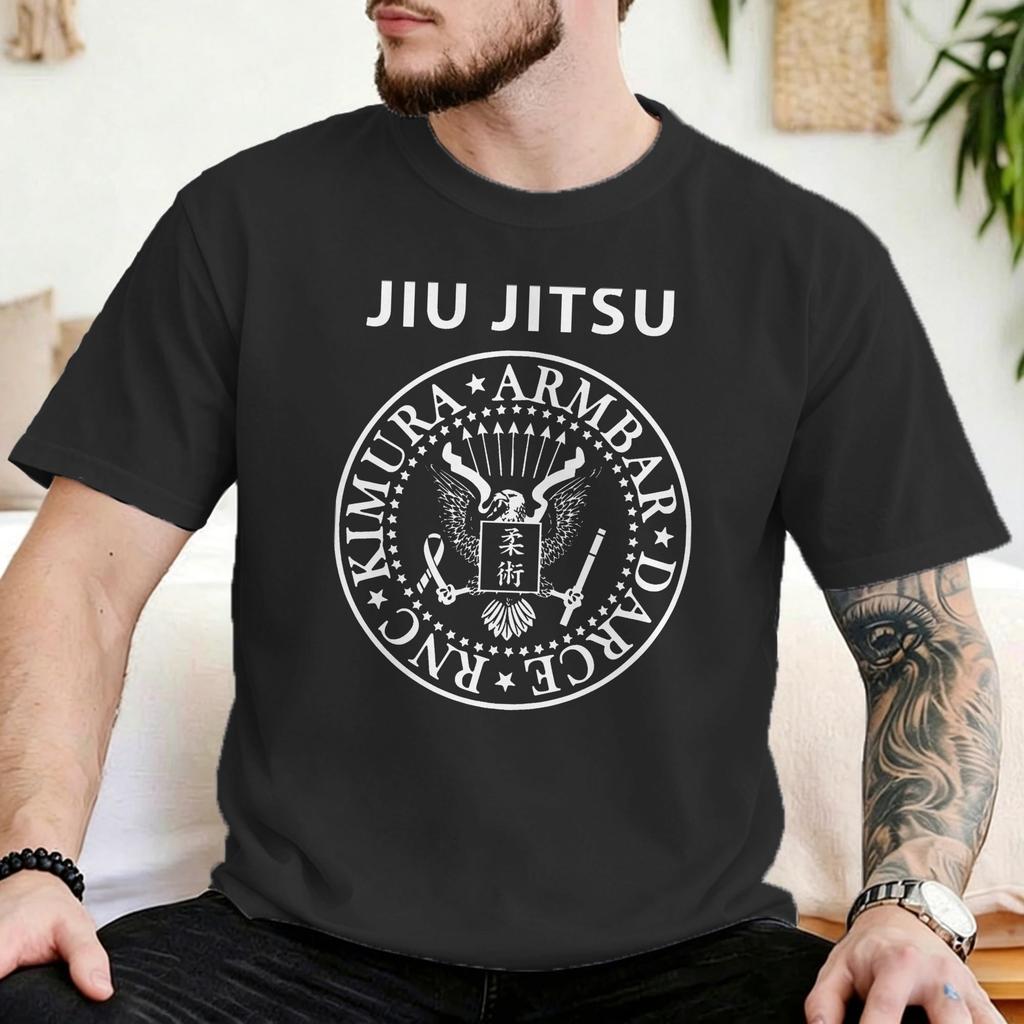 Unisex Unisex TShirt Training honor Fashion Cotton Tees Short Sleeve Brazilian Jiu Jitsu BJJ T Shirt Round Collar Clothing Gift