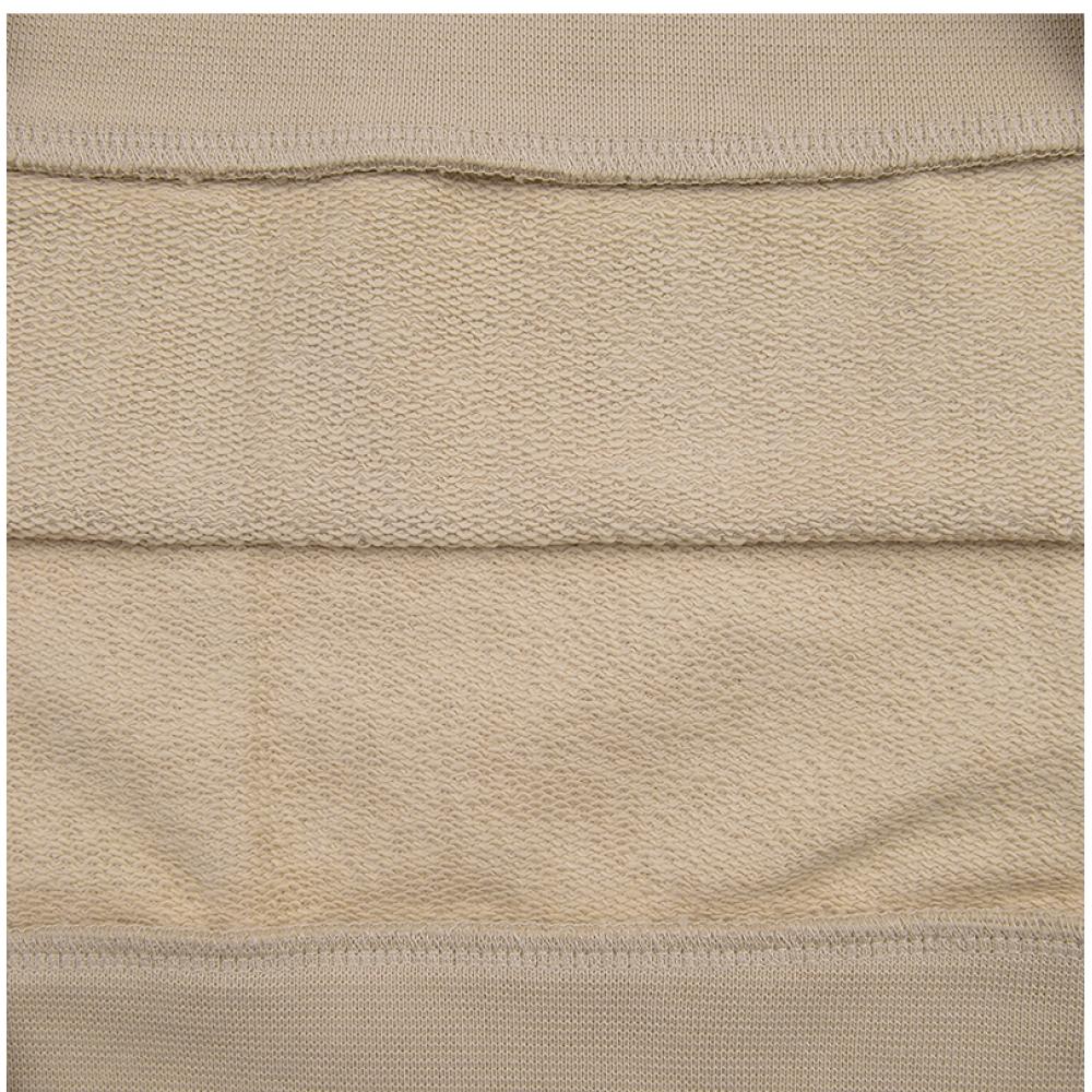 A.p.c. Velvet Logo Standard Grand Unisex Sweatshirt M27907 Tbi Beige Dark Navy