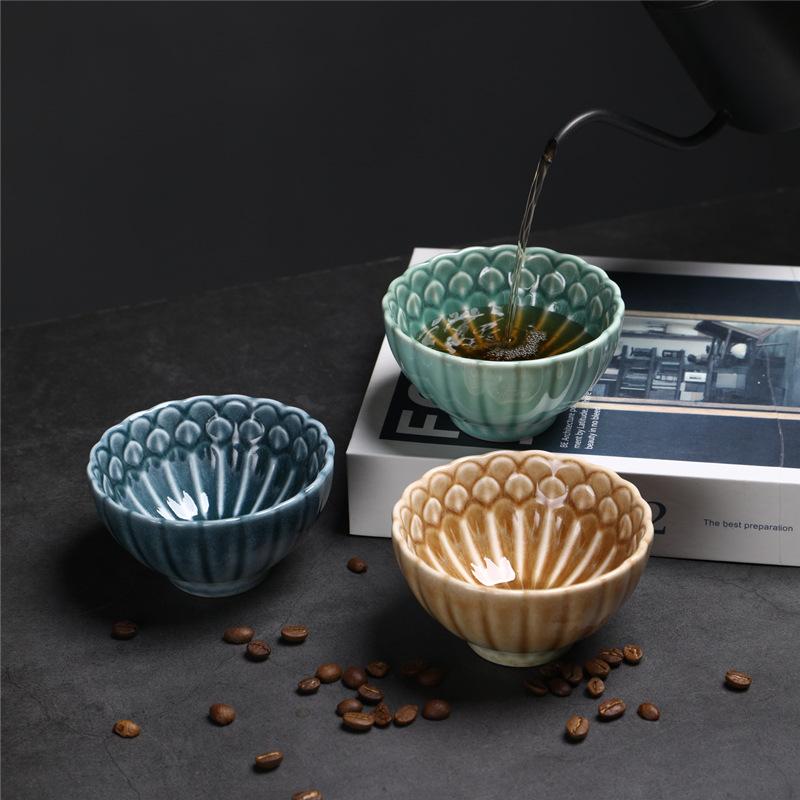Ceramic Master Cup Large Lotus Cup Teacup Household Ceramic Cup Kung Fu Tea Set Teacup Personal Tea Cup