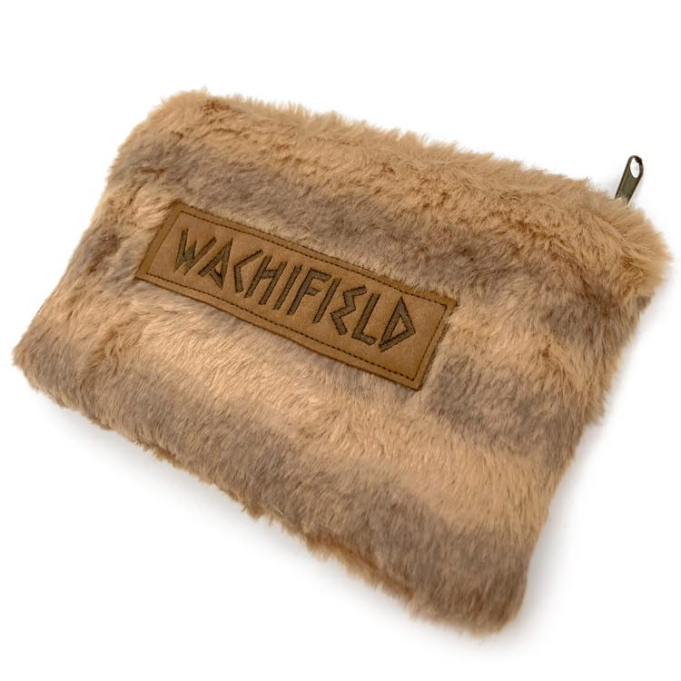 Naitou Design Dayan the Cat Baby Dayan Fluffy Flat Pouch, Size: Approx. 14.5cm High X 20cm Wide