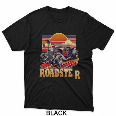 Retro Vintage 80s Roadster Car Street Rod Classic Dad Race T-Shirt