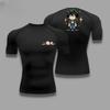 Men Summer Athletic Compression TShirt Breathable QuickDry High-Elasticity Short Sleeve Tee with Bold Izuku Midoriya Graphic Gym