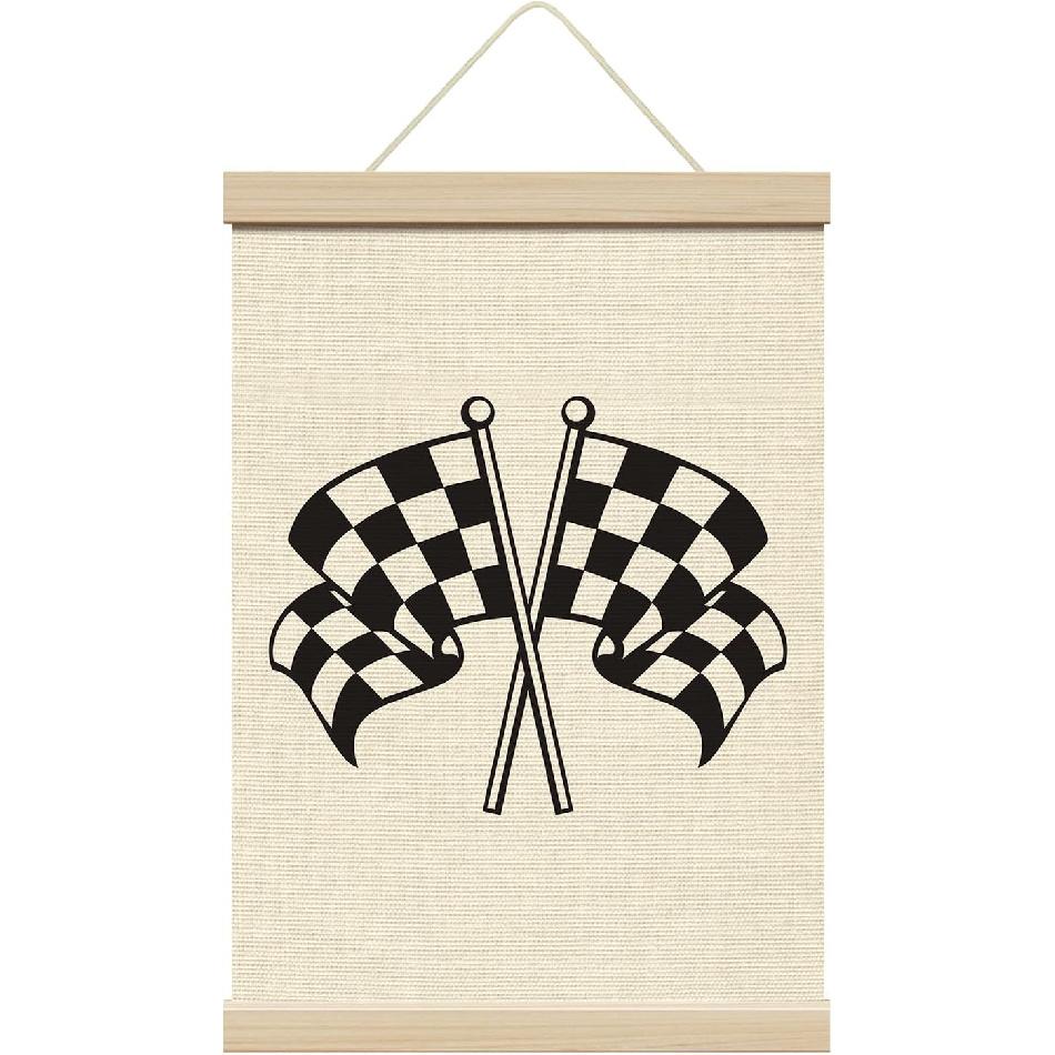 ZEDEV Dinosaur Wall Decor, Poster Hanger with Wood Frames 12x16 Inches, Dino Educational Canvas Wall Art, Artwork Hanging Kit for Boy Toddler Room