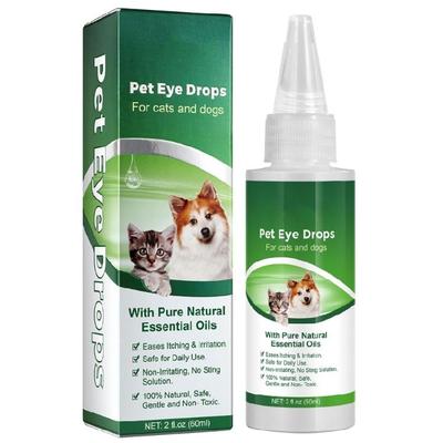 Eye Drops Cleaner for Dogs 60ml Soothing Moisturizing Stain Washing Remover