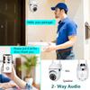 PTZ 360° 2.4G WLAN Videokamera 3MP Drahtlose Überwachung Außenmonitor IP-Kamera Sicherheitsschutz Auto-Tracking Smart Home