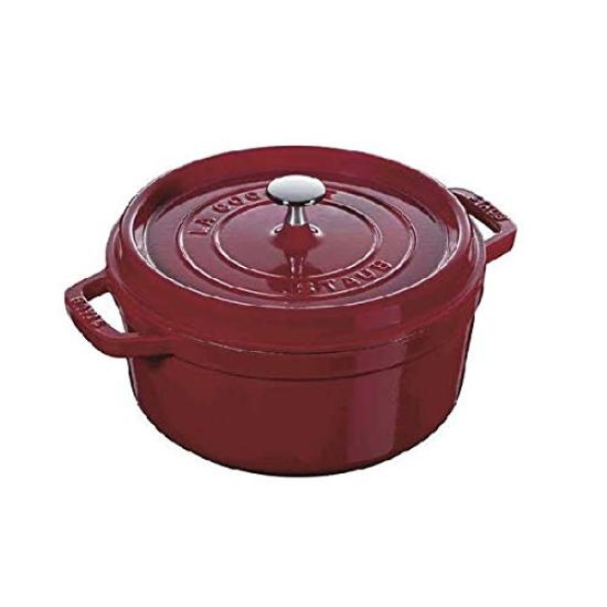 

Staub Pico Cocotte Bordeaux Pot, Round, 22cm, Oven-safe,