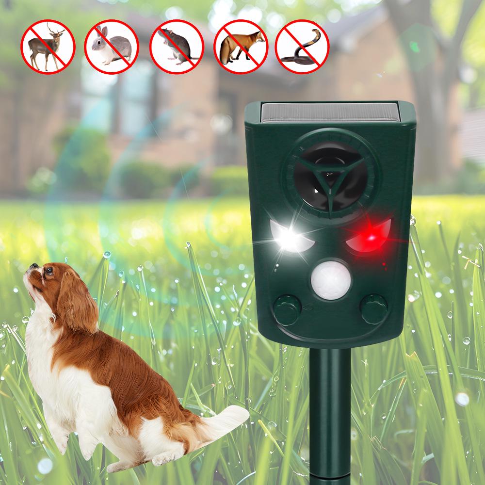 Solar Ultrasonic Rat & Animal Repeller: Outdoor, Waterproof, Multi-Frequency Multifunction Five-Speed Sound and Light Repeller