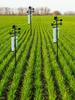 1.4m Plastic Weather Station Kit Thermometer Rain Gauge Wind Vane