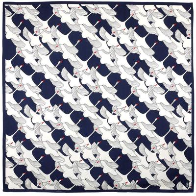Hamamonyo Großer Stoff Feier Kran Con (Furoshiki 90cm)