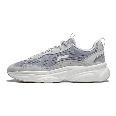 Li Ning Coconut 2.0 Comfortable Versatile Thick Sole Height Increasing Non-Slip Wear-Resistant Low-Top Casual Shoes Men Sneakers Gray AGCU249-6