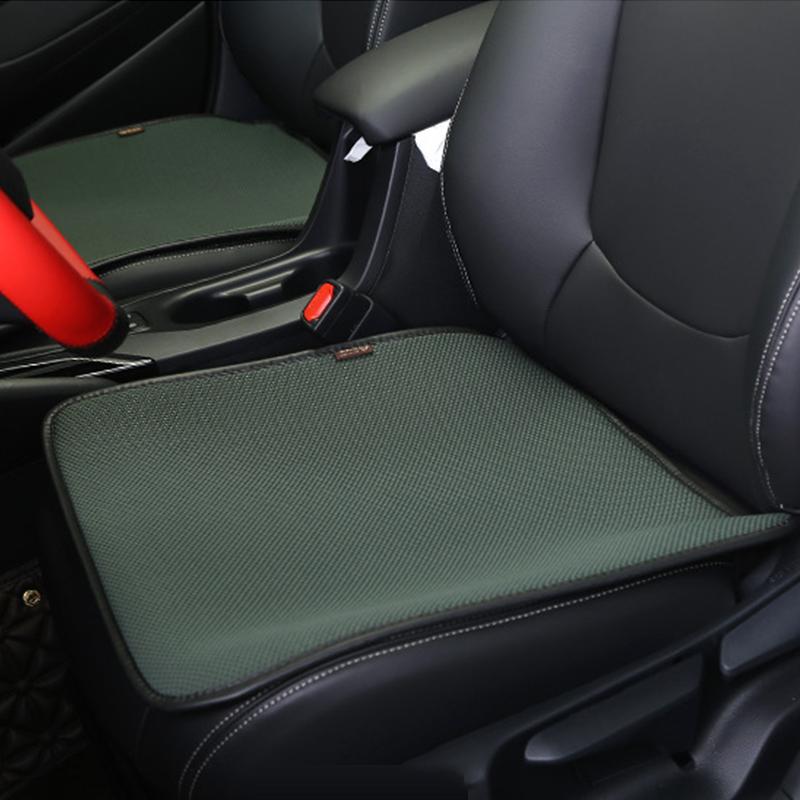 

Летняя подушка для сиденья автомобиля Ice Silk Cool Auto, цельный защитный коврик для переднего сиденья водителя, дышащий чехол для сиденья, автомобильные аксессуары