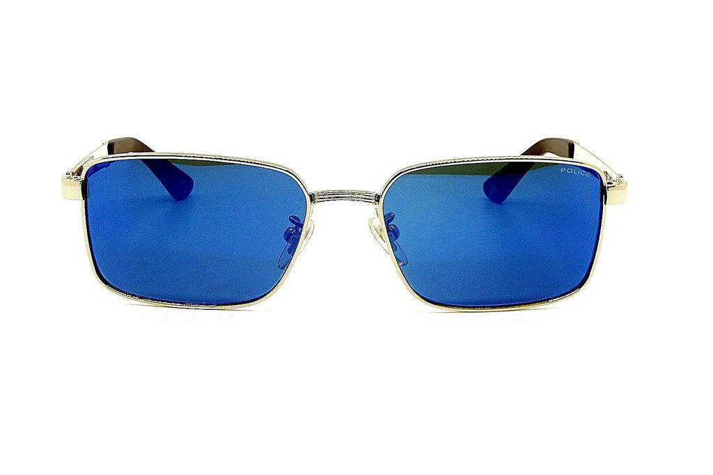 Sunglasses Mercedes Armor Gamer PETRONAS Blue Lens [Police] SPLA54-E70B Tie-up