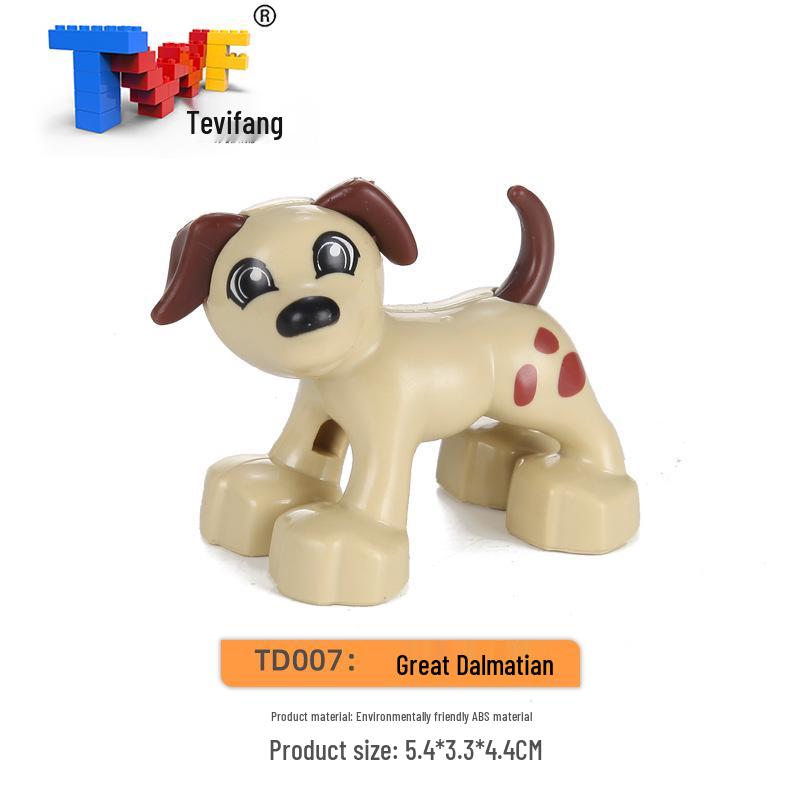 Large Particle Building Blocks: Compatible Prairie Ocean Animal Farm Educational Toys for Kids