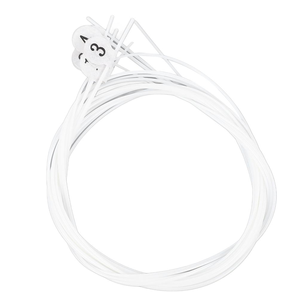 4 Stück Ukulelesaite Nylonsaite Gute Klangqualität Weißes Instrumentenzubehör zum Ersetzen