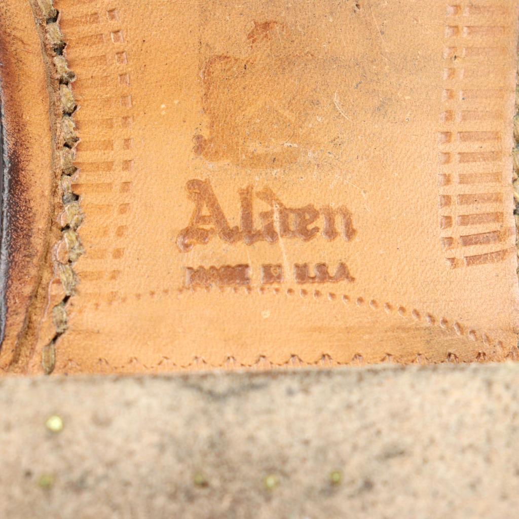 Great ALDEN Leather shoes 5160 special order Soul cap toe semi-brogue imens 6.5 Used