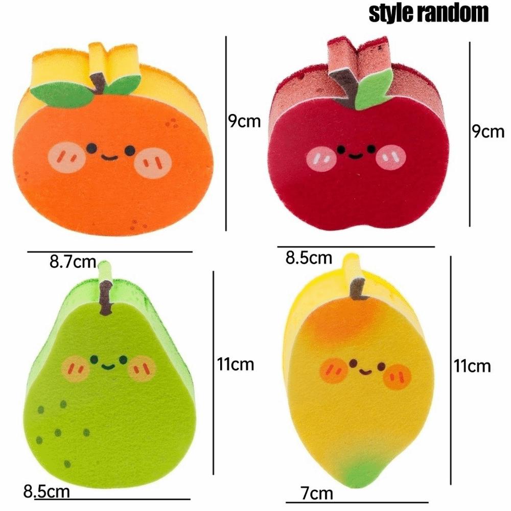 1PC Sponge Cleaner Magic Sponge Fruit Shaped Dishwashing Wipe Washcloth Kitchen Cleaning Tools