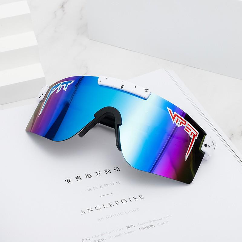Grenzüberschreitende polarisierte Fahrradbrille mit großem Rahmen und farbigen Gläsern für Sport