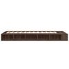 Bed Frame In Brown Oak Look 100x200 Cm Engineered Wood