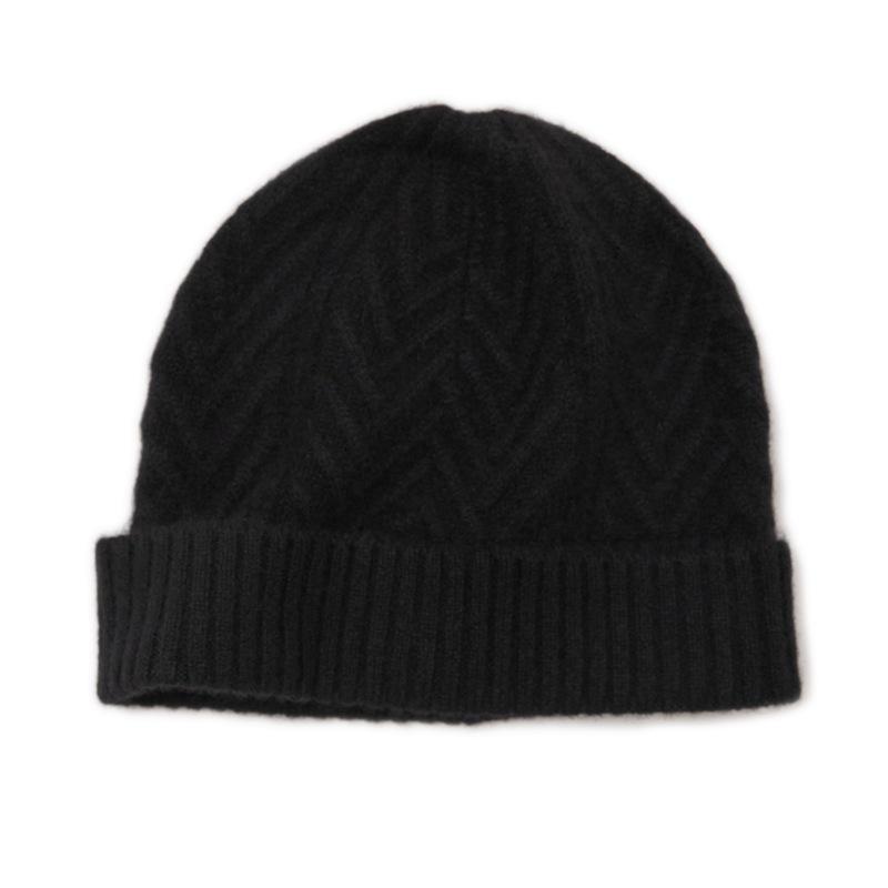 Kang Sai Ni Women's 100% Pure Cashmere Knitted Hat – Warm, Thick, and Perfect for Autumn/Winter Outdoors.