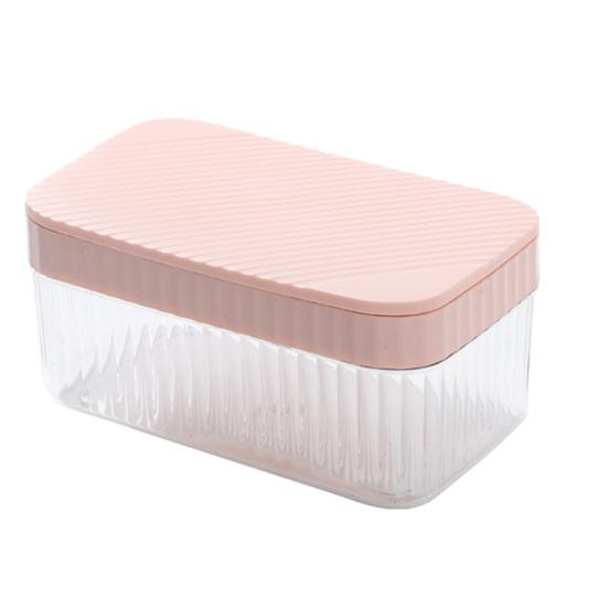 Silicone Ice Cube Tray with Storage Box And Ice Shovel 32 Grids Ice Mold for Freezer Leak-Proof Stackable Ice Maker for Home Party