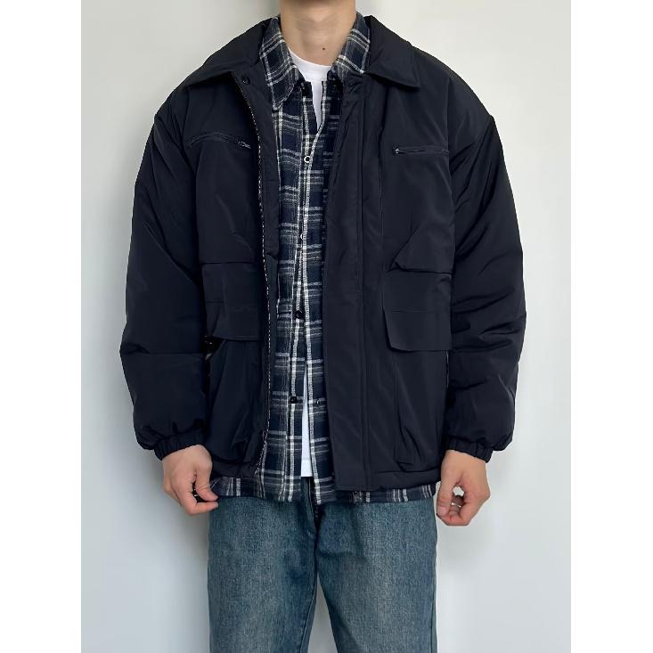 2024 Spring and Autumn Pu Handsome Coat Men's Ins High Street Fashion Brand Hong Kong Style Japanese Harajuku Style Korean Style Trendy Loose Jacket