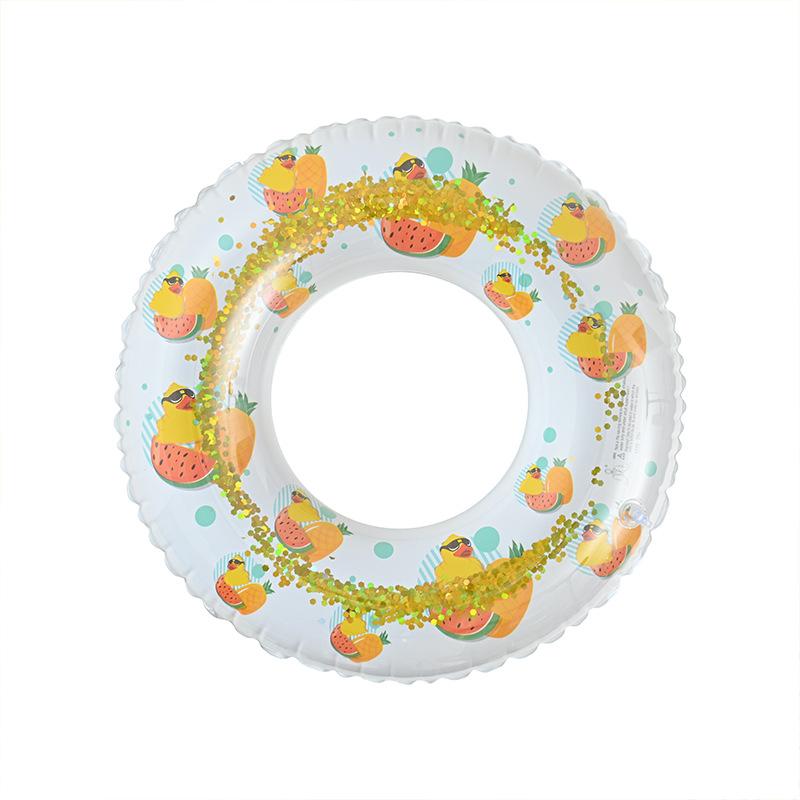 

Adult Childrens And Swimming Circle Thickened Sequin Cartoon Fruit Pattern Duck NO.60(10-25KG)