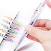 5pcs Rainbow Gradient Color Pens Set Gel Ink Vintage Marker Liner 0.5mm Ballpoint Stationery Gift